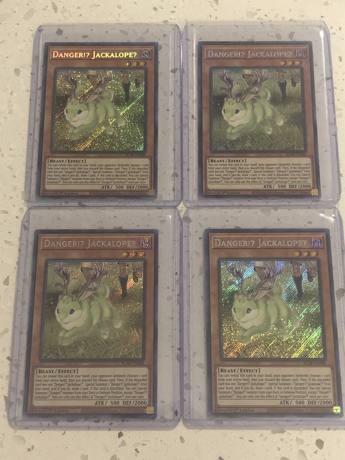 Yu Gi Oh Trading Card Game Secret Rare Blar En0 1x Danger Jackalope 1st Edition Nm Yugioh Batt Dpskhanapara