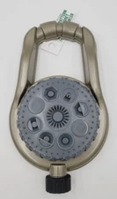 Expert Gardener 35-Foot 8-Pattern Turret Sprinkler w/ Metal Base - New