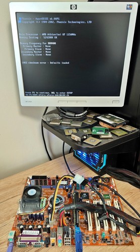 Abit NF7 V2.0 Socket 462 nForce2 Ultra 400 Motherboard +AMD Athlon XP 2600+ CPU - Picture 4 of 16