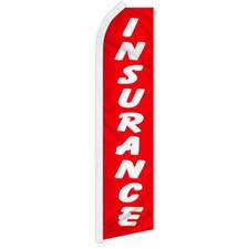 "INSURANCE" advertising super flag swooper banner business sign auto home life