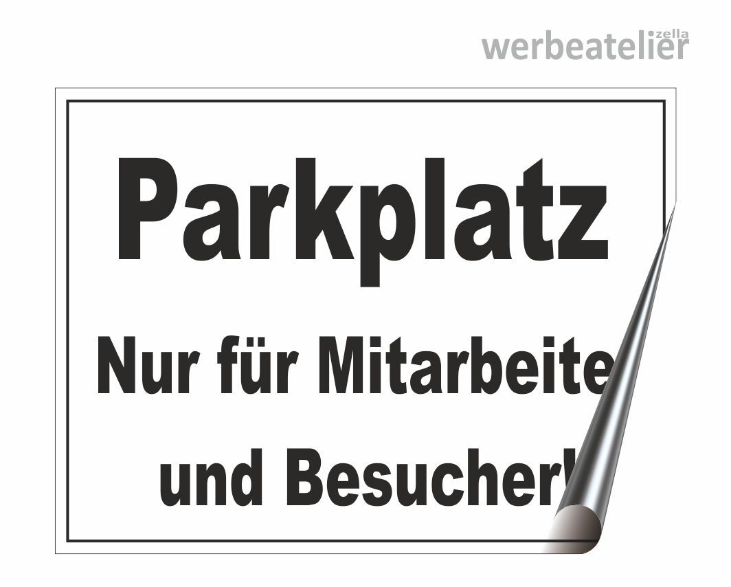 Parkplatzschild 'Gäste' – 40x10 Cm, Wetterfest Für Garten, Mauer Oder Pfosten