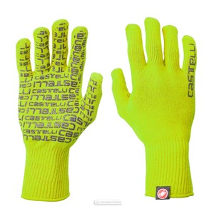 NUOVO Castelli CORRIDORE Completo Dito Guanti a Maglia Ciclismo: GIALLO  fluo | eBay