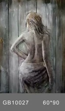 Wall Art Sculpture VENUS Goddess 3D Relief 24"x36" Framed Painting Nude Artwork