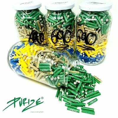 PURIZE® Xtra Slim Size - Aktivkohlefilter Ø 5,9mm - 50 Stück - Aktivkohle