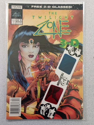 The Twilight Zone 3-D Special #1 NOW Comics 1993 - NM Intact 3D Glasses Key
