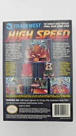 Pinball Alta Velocidad - 1991 Juego Nintendo NES Vintage CIB Completo Aut&eacute;ntico Carro