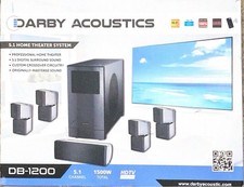 NEW SEALED Darby Acoustics 5.1 Digital Surround Sound DB-1200 Home System 1500W