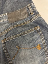 Rocawear Baggy Jeans 42x31 Y2K Hip Hop Blue Denim Mens Vintage