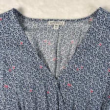 J.Crew Mercantile Faux Wrap Dress Women Sz XXS Cottage Core Ruffle Hi Lo Floral