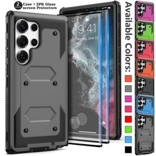 For Samsung Galaxy S22/S22 /S22 Ultra Rugged Phone Case Cover / Screen Protector