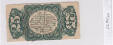 A US FRACTIONAL CURRENCY SPECIMEN 50 CENTS - 3RD ISSUE FR 1343 - XF REVERSE NOTE