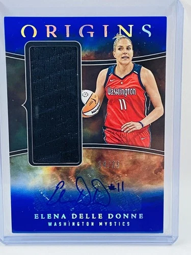 2024- Panini WNBA Origins Elena Delle Donne Memorabilia Auto Blue #14/25