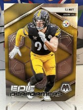 2025 Panini Mosaic #12 T.J. Watt Epic Performers Pittsburgh Steelers