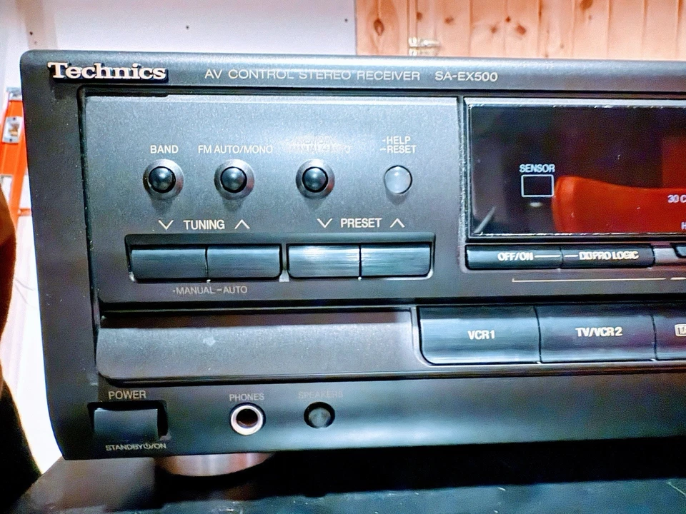 TECHNICS : AV STEREO RECEIVER ~ CLASS H+ AMP ~ MODEL SA-EX500 WITH REMOTE BUNDLE - Image 2 of 4