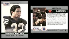 1990 Pro Set Marcus Allen #17 HOF Raiders Super Bowl XVIII MVP NFL Football Card