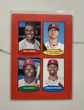 2023 Topps Heritage - 1974 Stamps RED (SSP) Gibson, Brock, Liberatore, Walker. 