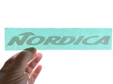 NORDICA Ski Boots Sticker Decal WHITE 8-1/4  x 1-1/8  