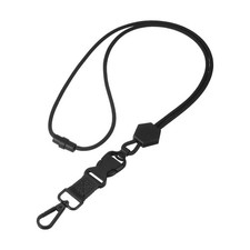 Heavy Duty Breakaway Lanyard, Adjustable Neck Lanyard, Black