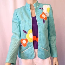 Vintage 1970s Jayna New York 4-Piece Pants Jacket Set Womens Sz S Retro