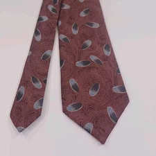 Vintage Tie Norseman Purple & Grey  Geometric NOS Silk Blend Made USA