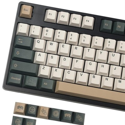 British Racing Keycap Cherry Profile PBT Full Keycaps ANSI Layout ISO Enter
