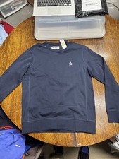 NEW Original Penguin Pullover Sweater MENS Medium Navy Blue 98.00