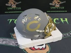 BRIAN URLACHER AUTOGRAPHED SIGNED CHICAGO BEARS SLATE MINI HELMET BAS MS7