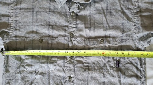 Camicia da campeggio Patagonia vintage uomo a quadri morbida Pima cotone biologico - taglia M - ottime condizioni - Foto 11 di 14