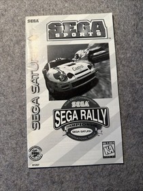 Sega Rally Championship (Sega Saturn, 1995) Disc & Manual Only T&W