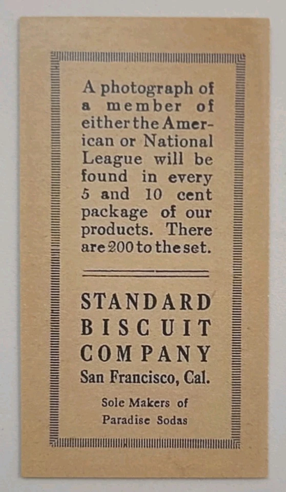 Tarjeta de Babe Ruth Standard Biscuit Company 1916 #151 réplica de tarjeta de novato. Bonita tarjeta Foto 3 de 4