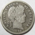 1898 Barber Dime - #5994
