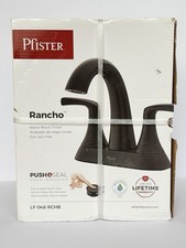 Pfister Rancho 2-Handle 4" Centerset Bathroom Faucet - Matte Black LF-048-RCHB 