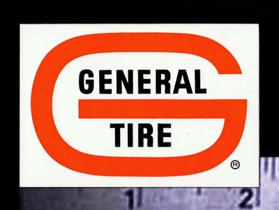 GENERAL TIRE - Original Vintage 1970's Racing Decal/Sticker - 2 inch size