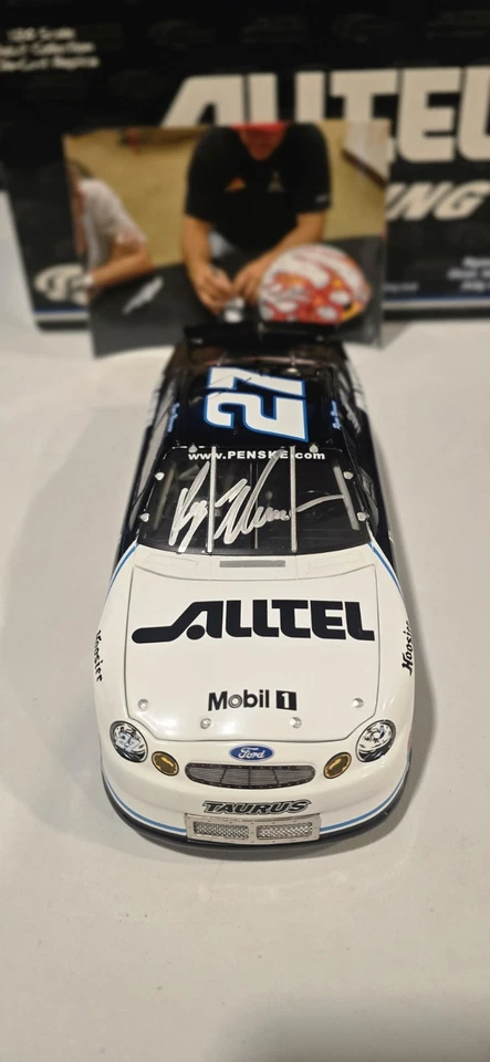 2000 #27 Ryan Newman Alltel Ford 1st ARCA win SIGNED WITH PHOTO 1:24 Diecast - Image 2 of 4