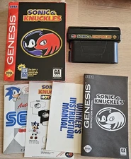 Sonic & Knuckles Sega Genesis Complete In Box CIB  Manual Insert REG Card