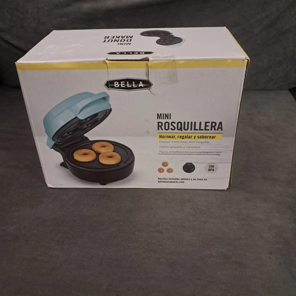 Mini Donut Maker Bella verde azulado antiadherente nuevo en caja Foto 2 de 4