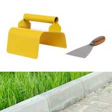 Landscape Curb Trowel Stainless Steel Concrete Curbing Trowel with Putty Knife