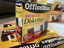 Office Max 3.5 in IBM Formatted 1.44MB 80 Diskettes Available