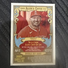2025 Allen & Ginter DOUBLE RIP Card  UNRIPPED Bryce Harper / Mike Trout  /50