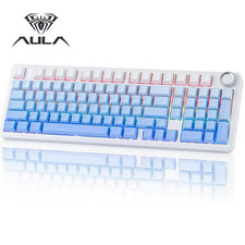 AULA F99 Pro 99 Key Hot Swappable Mechanical Gaming Keyboard RGB Gradient Blue