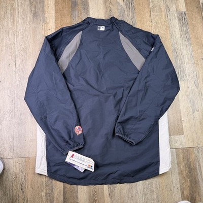 Majestic New York Yankees MLB Windbreaker Navy Blue Quarter Zip
