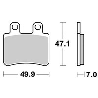 Yamaha Dt X Sm (2C3C 14P) 50 Pastiglie BremsbeläGe Sbs 167 Hm 2006-2013