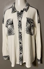 NWT SUPER CUTE CATO BLOUSE - SIZE 18/20W - BUTTON DOWN