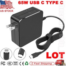 LOT AC Adapter USB C Charger for HP/Lenovo/Acer/Asus/Samsung Chromebook Laptop