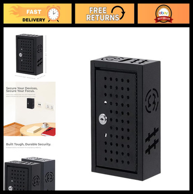 Multipurpose Steel Lock Box - Keyed Security Safe for Phones, Wallets & Valuable