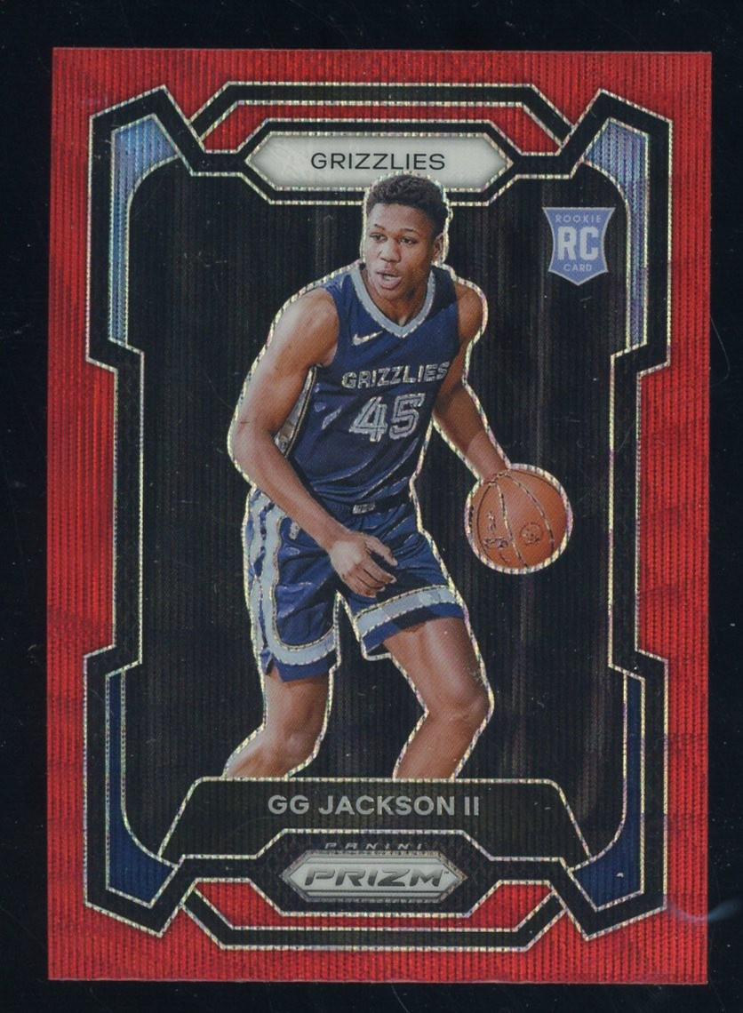 2023-24 Panini Red Wave Prizm #179 GG Jackson II Grizzlies RC Rookie