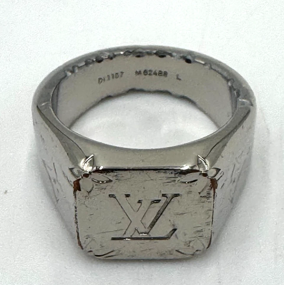 【*。様 LOUIS VUITTON silver925ヘキサゴンリング Lサイ Louis Vuitton Silver Fashion Rings for sale - eBay
