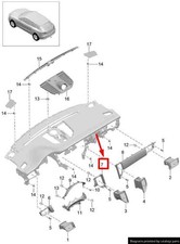PORSCHE MACAN 95B Zierleiste Instrumententafel vorne links 95B857190F OA7 PORSCHE MACAN 95B Zierleiste Instrumententafel vorne links 95B857190F OA7