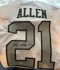 ERIC ALLEN Oakland Raiders Signed Custom Jersey Beckett 