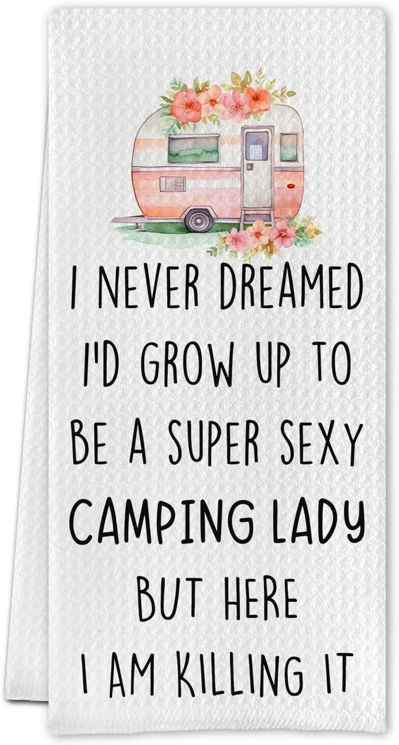 Camping Kitchen Towel,Camping Hand Towels,Camping Dish Towels,Camping Gifts,Camp